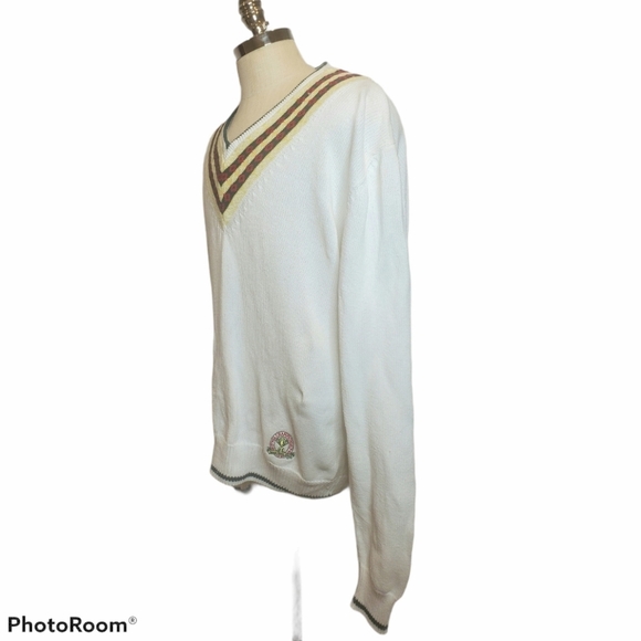 Vintage Antigua Mens V Neck Golf Sweater - Picture 2 of 7